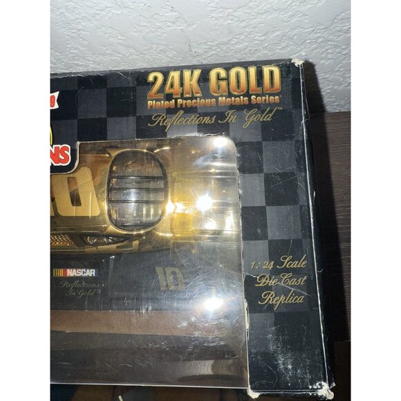 1/24 RACING CHAMPIONS #10 Ricky Rudd 24K GOLD NASCAR 1999 Limited Issue #4G - Picture 5 of 10